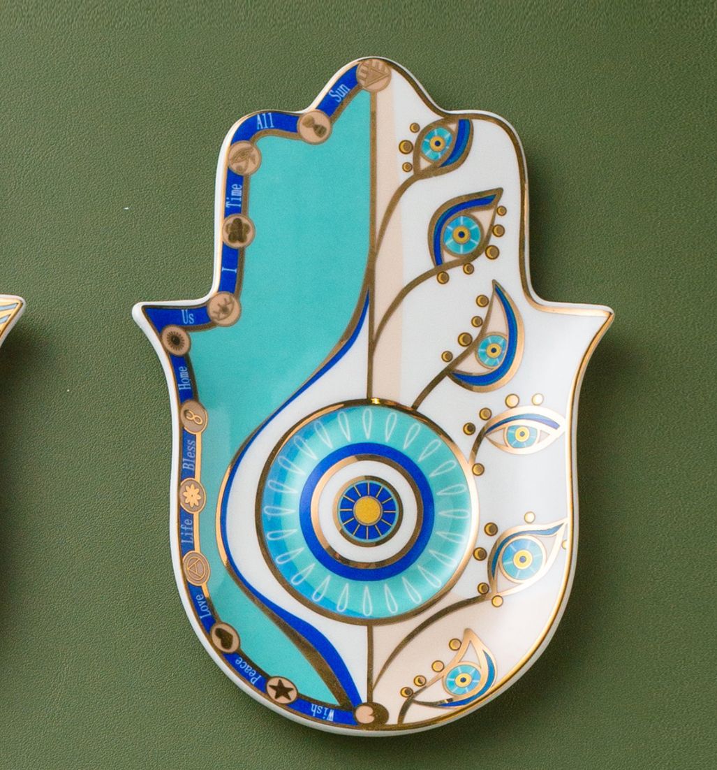 Evil Eye Good Looking Eye Dish Blue - 2pcs