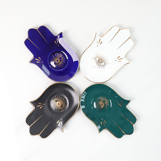 Evil Eye Hamsa Dish - 8pcs