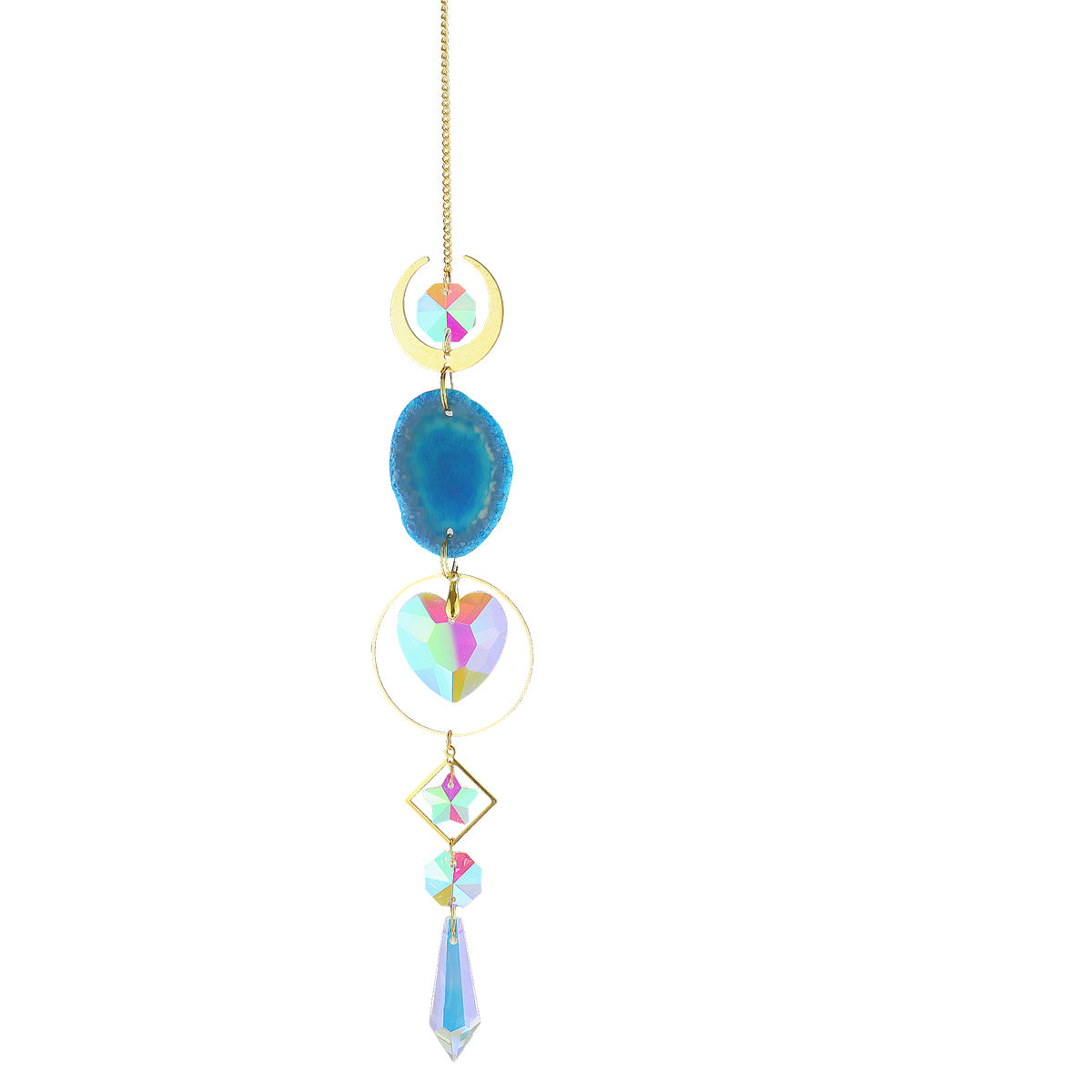 Agate Slice Crystal Suncatcher - Assortment 6 Pcs