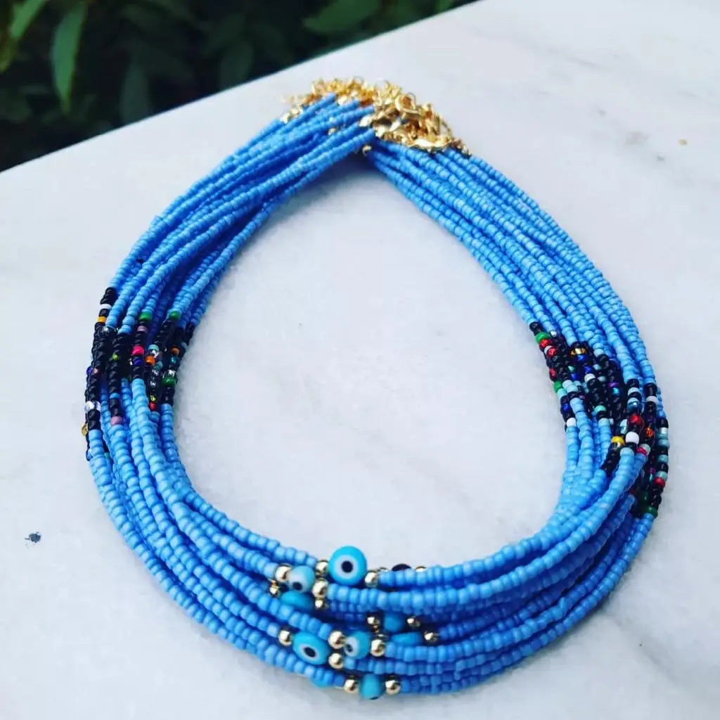 Multi Beaded Seed Necklace-Assortment 20 Pcs -TikTok Item