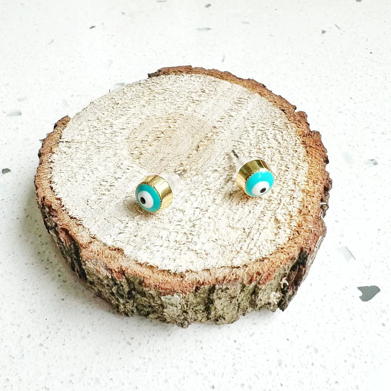 Evil Eye Protection Earring with Display - 24 Pairs