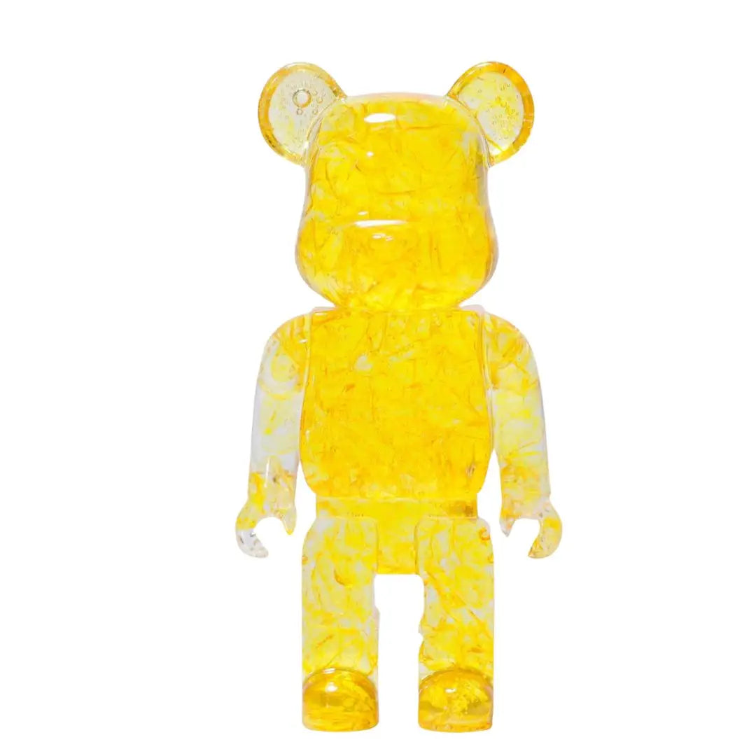 Cute Decorative Bear With Gemstone Chip - Assortment 6 Pcs
