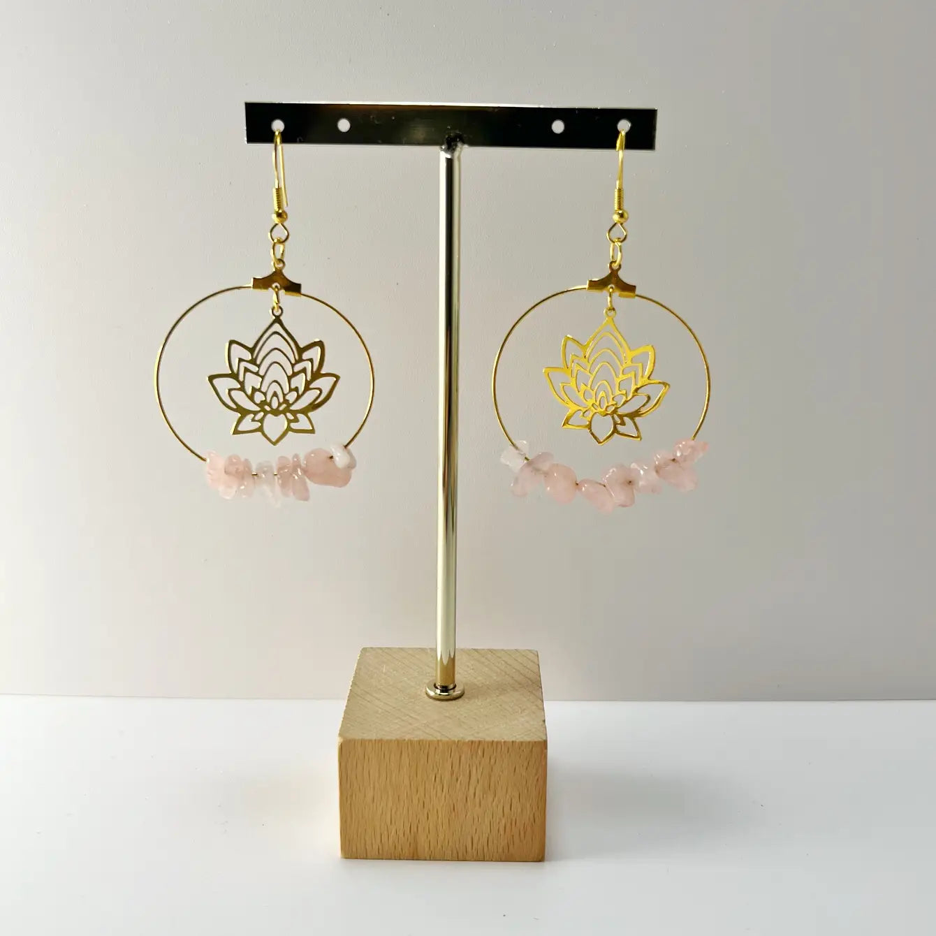 Lotus Gemstone Boho Earrings - Assortment 10 Pairs
