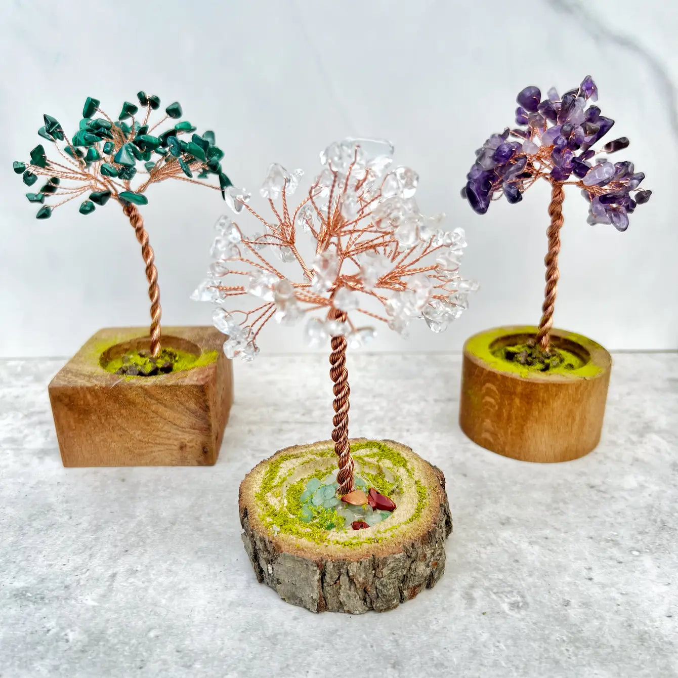 Handcraft Gemstone Tree - Assortment 6 Pcs