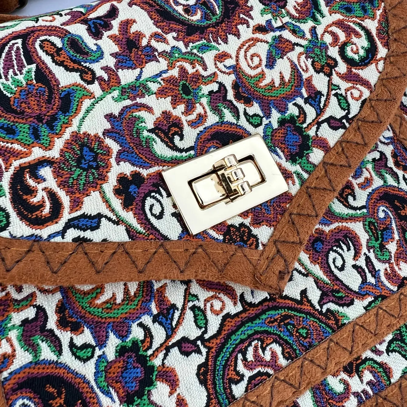Paisley Bohemian Crossbody Chic Purse - Assortment of 8 Pcs