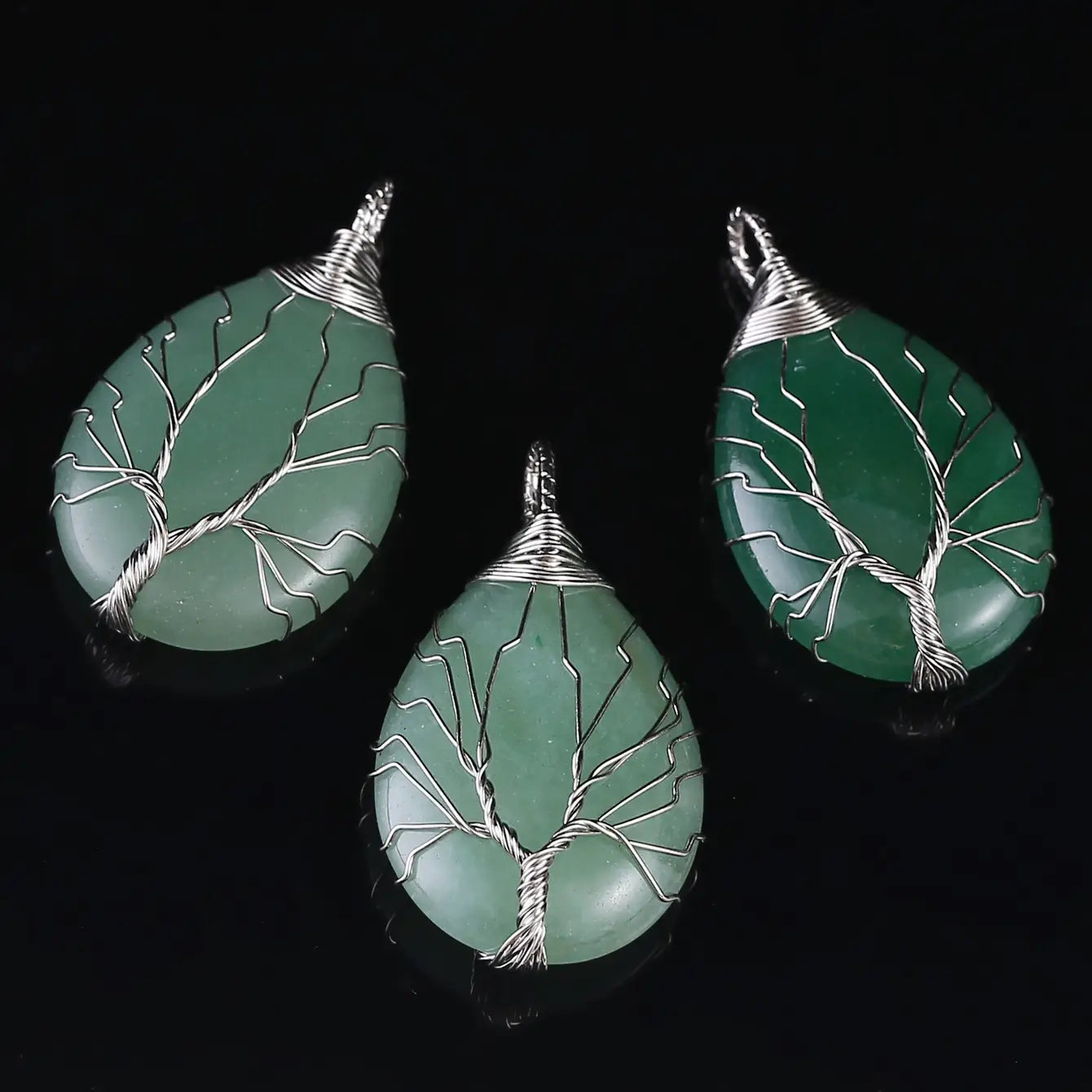 Tree of Life Wire Wrapped Necklace - Assortment 12 Pcs