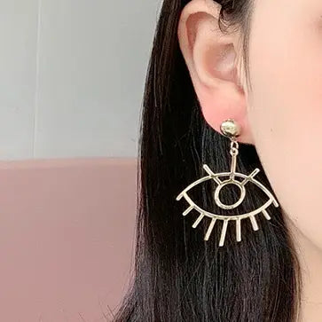 Evil Eye Star Earrings - 6 Pairs