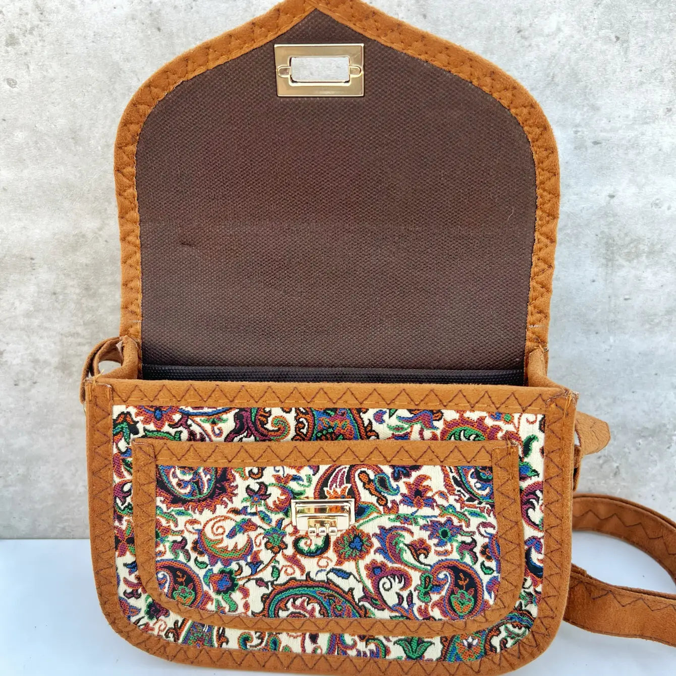 Paisley Bohemian Crossbody Chic Purse - Assortment of 8 Pcs