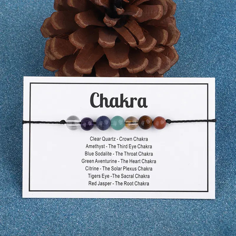 Energy Mantra Bracelets -Chakra- 6 Pcs