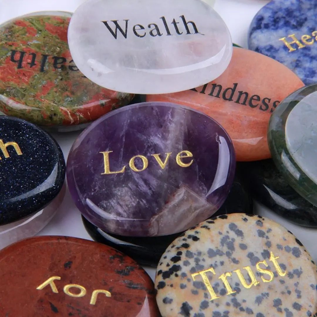 Inspirational Wish Stones-Gemstones Assortment 25 Pcs
