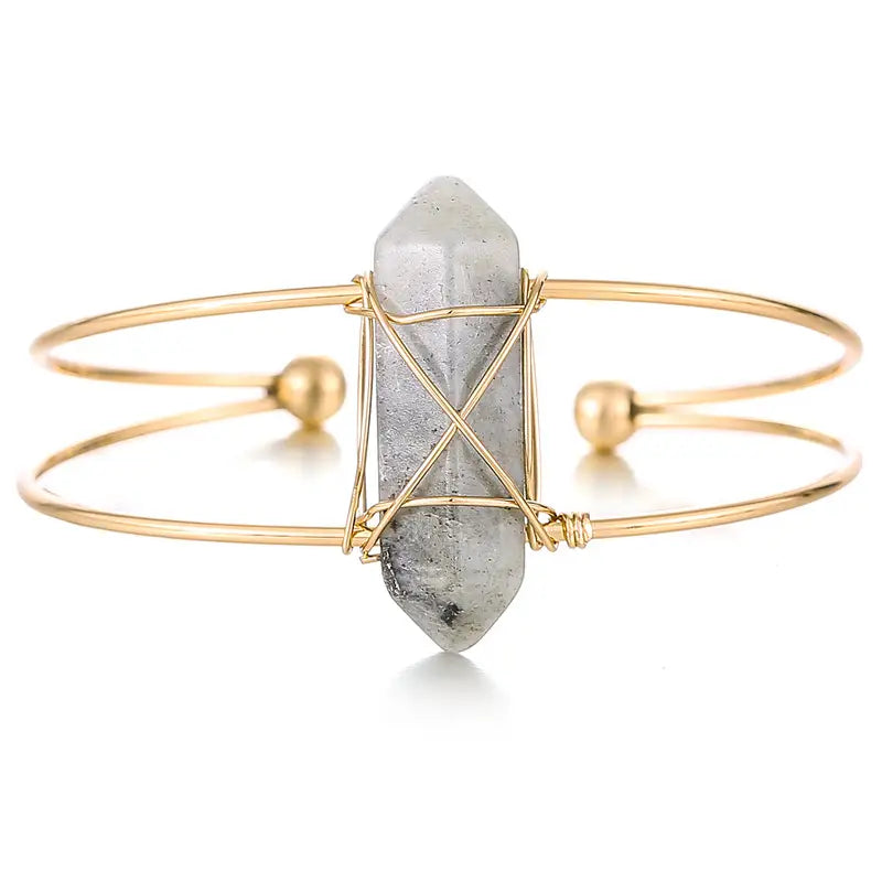 Crystal Cuff Bracelet - Assortment 10 Pcs
