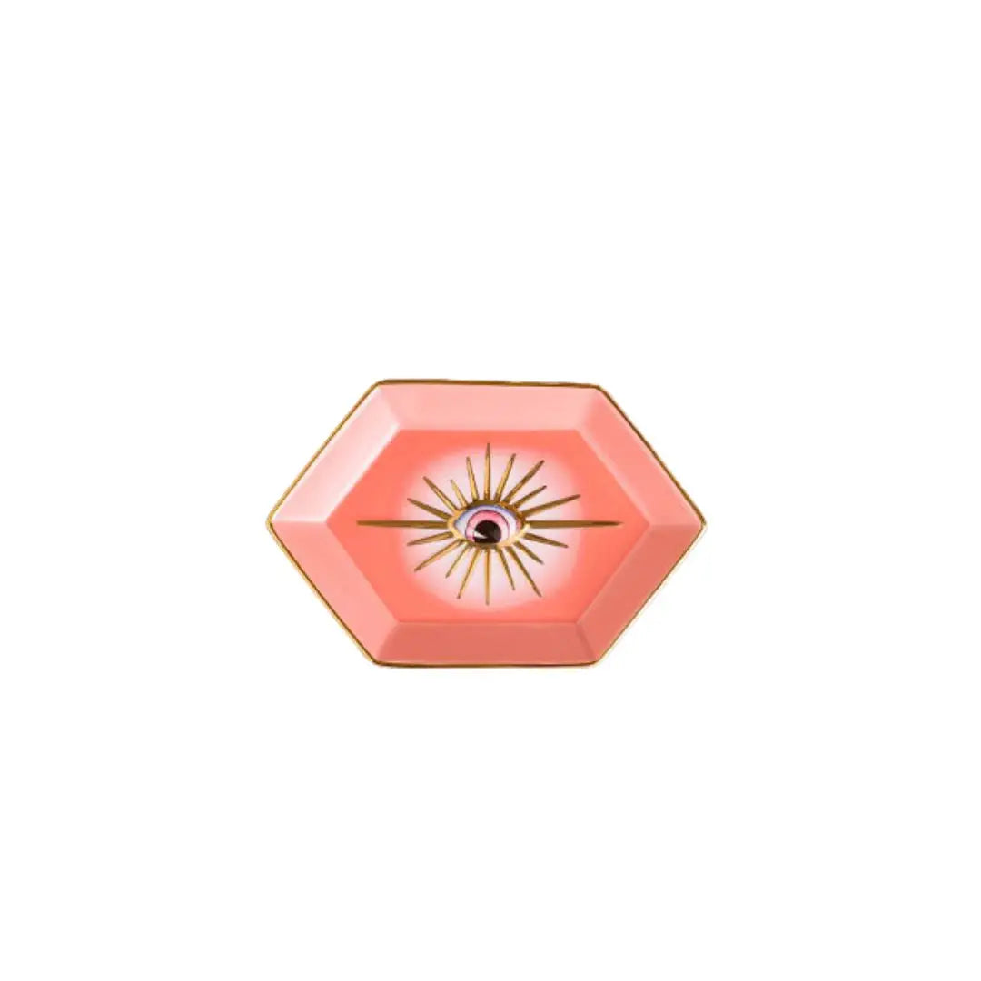 Hexagon Shape Evil Eye Dish - 9 Pcs