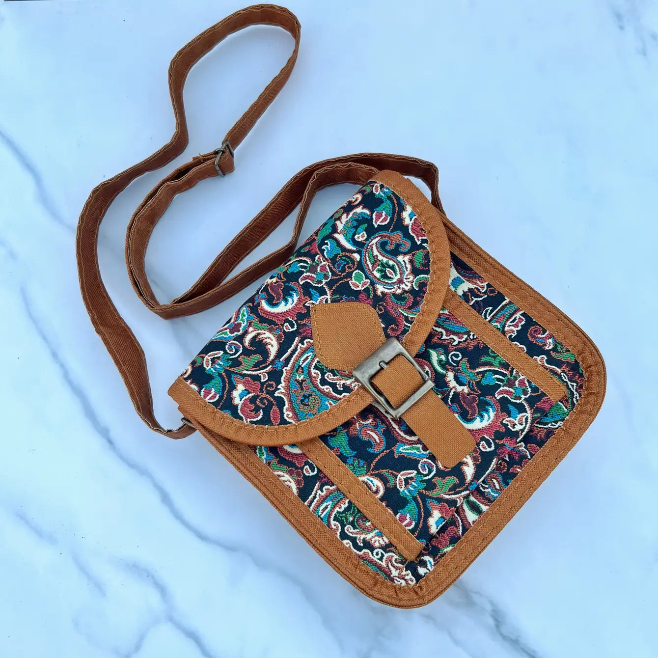 Paisley Bohemian Crossbody Chic Purse - Assortment of 8 Pcs