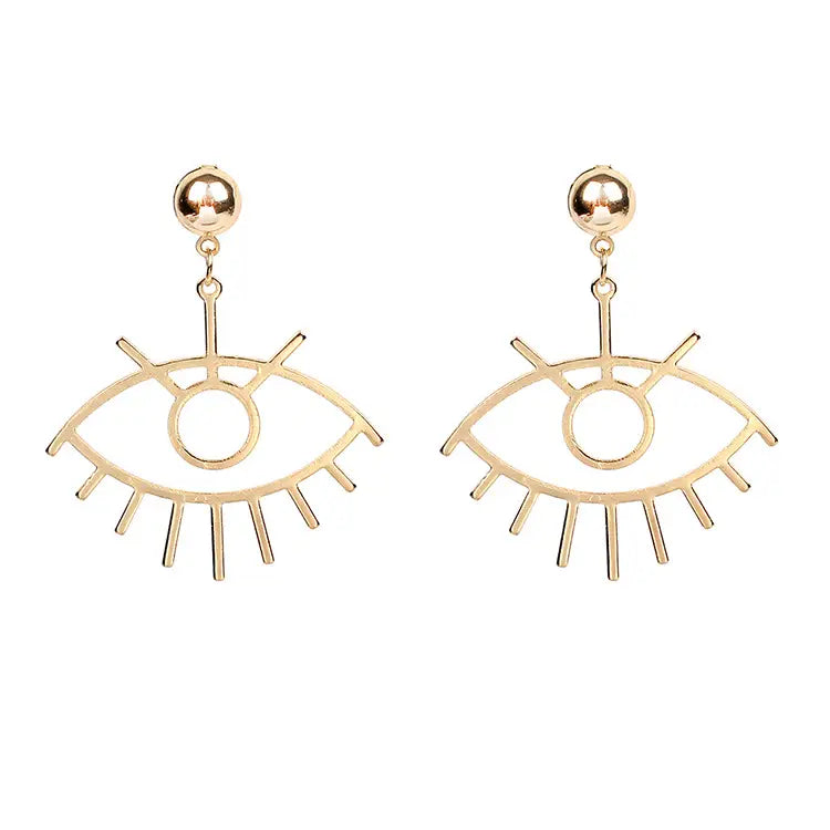 Evil Eye Star Earrings - 6 Pairs