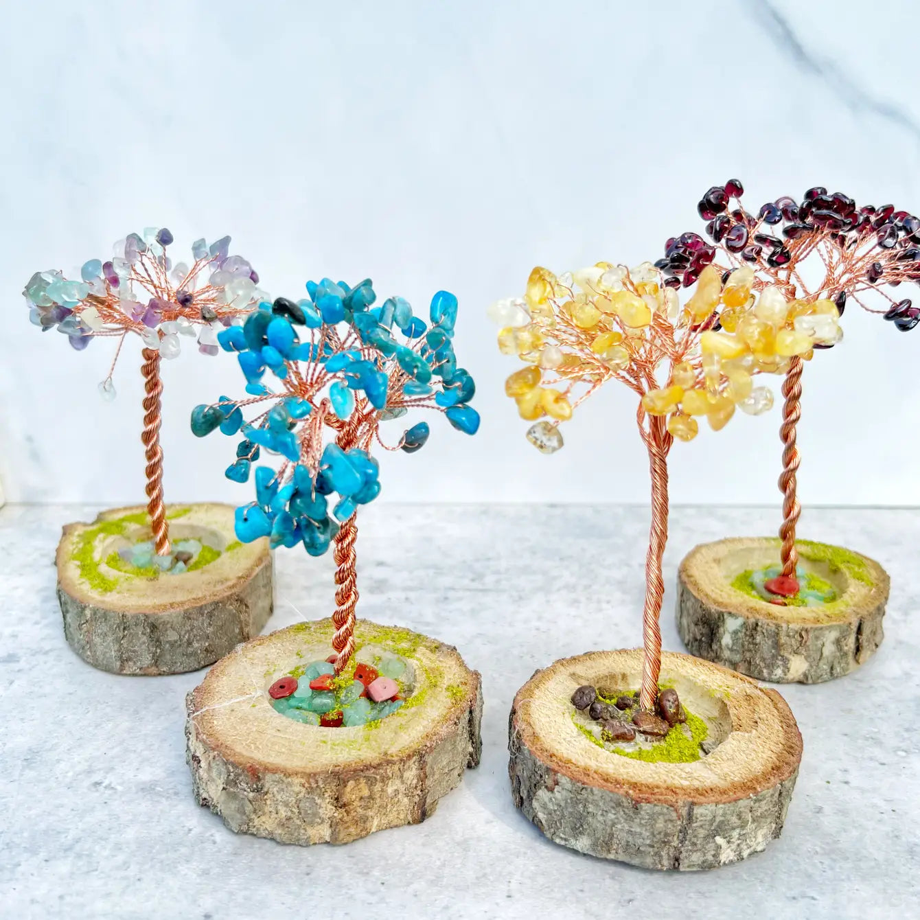 Handcraft Gemstone Tree - Assortment 6 Pcs