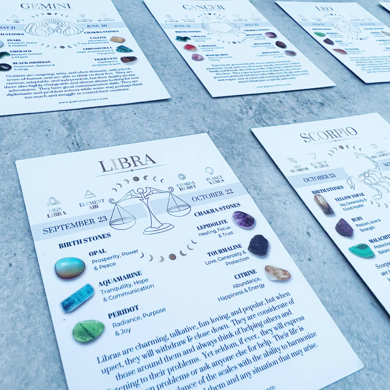 Zodiac Astrology Card - 60 Pcs