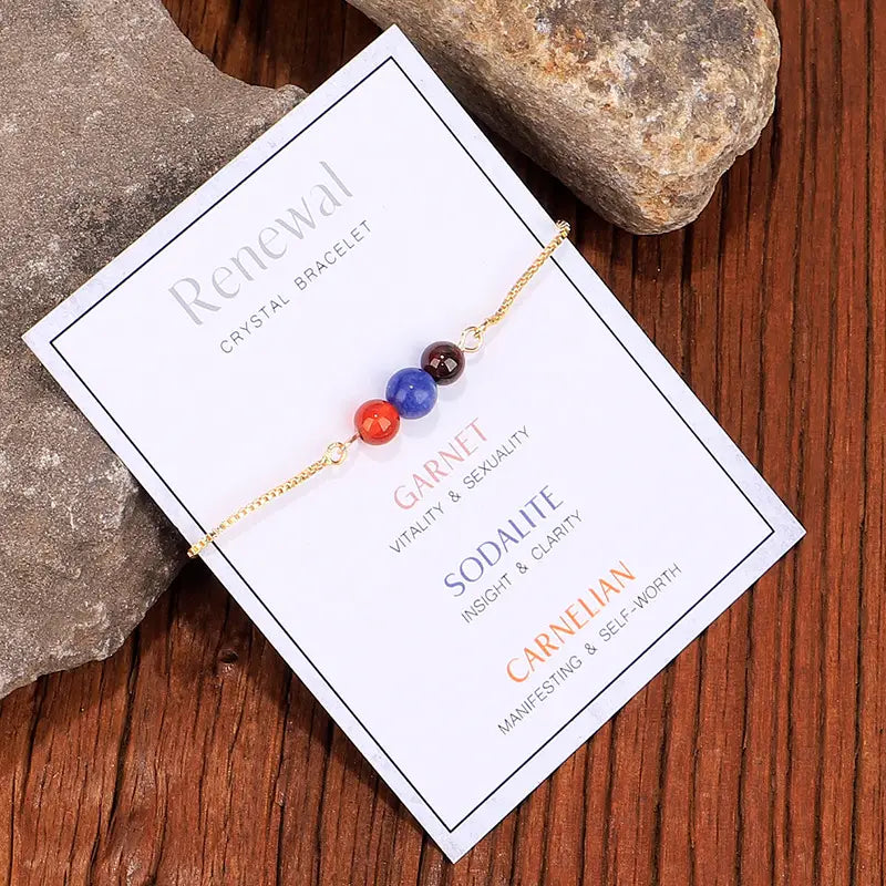 Gold Chain Empowerment Bracelets - Renewal - 6 Pcs