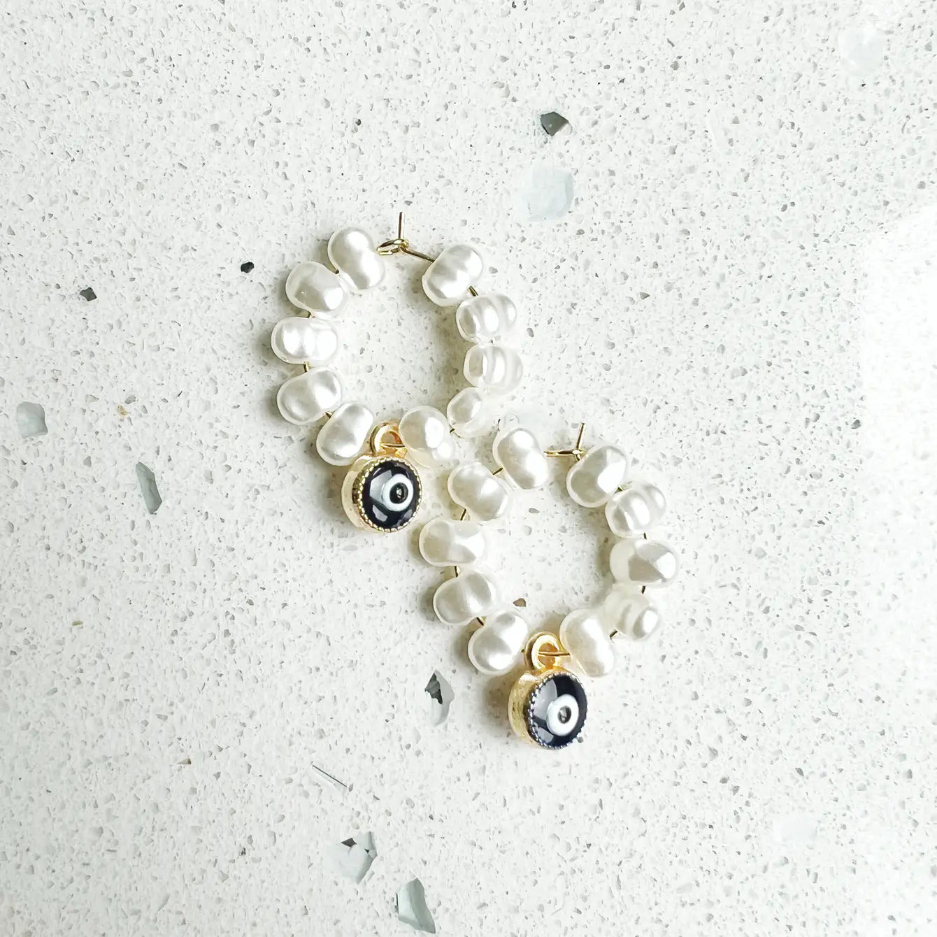 Evil Eye Protection Earring with Display - 24 Pairs