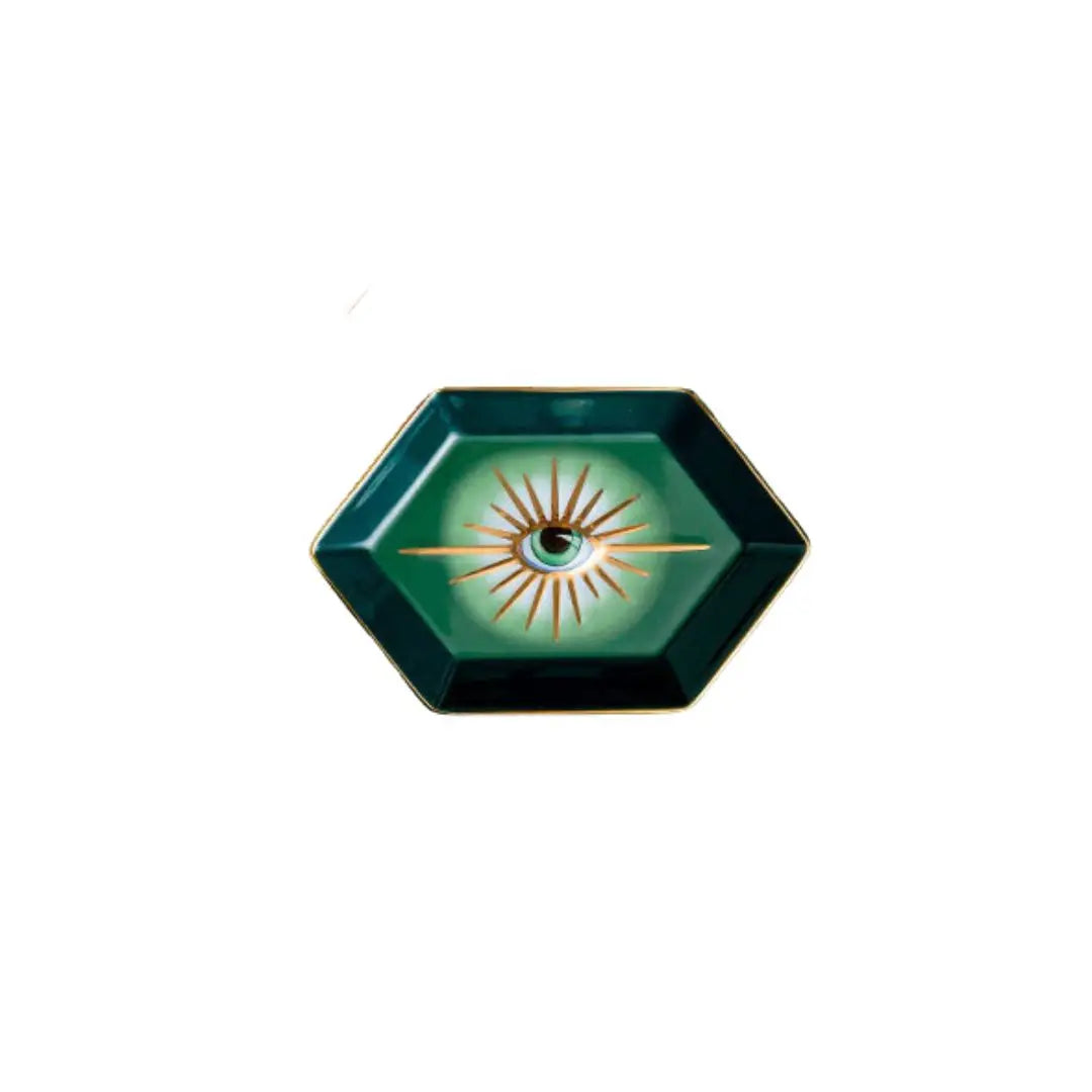 Hexagon Shape Evil Eye Dish - 9 Pcs