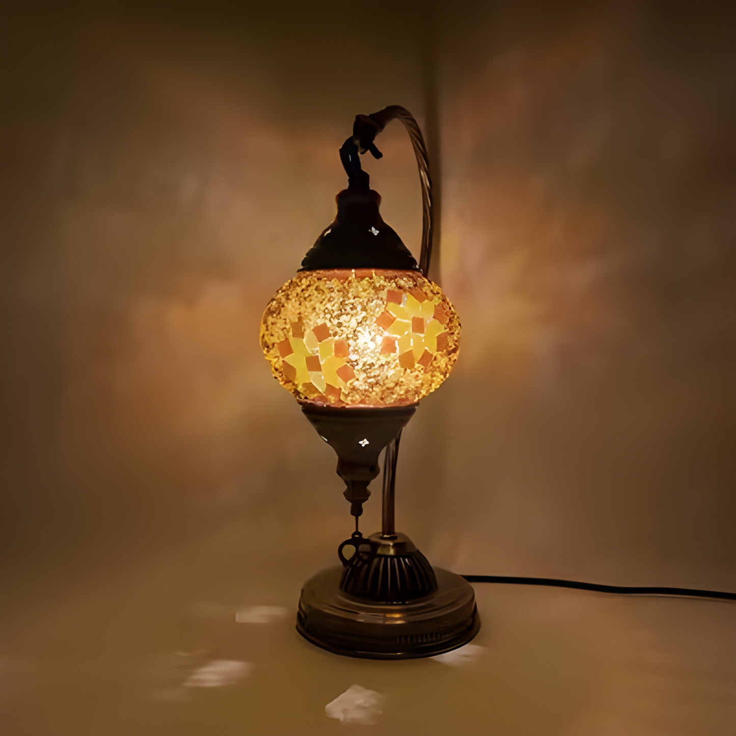 DIY Turkish Mosaic Swan Neck Table Lamp Home Kit - 4 Kits