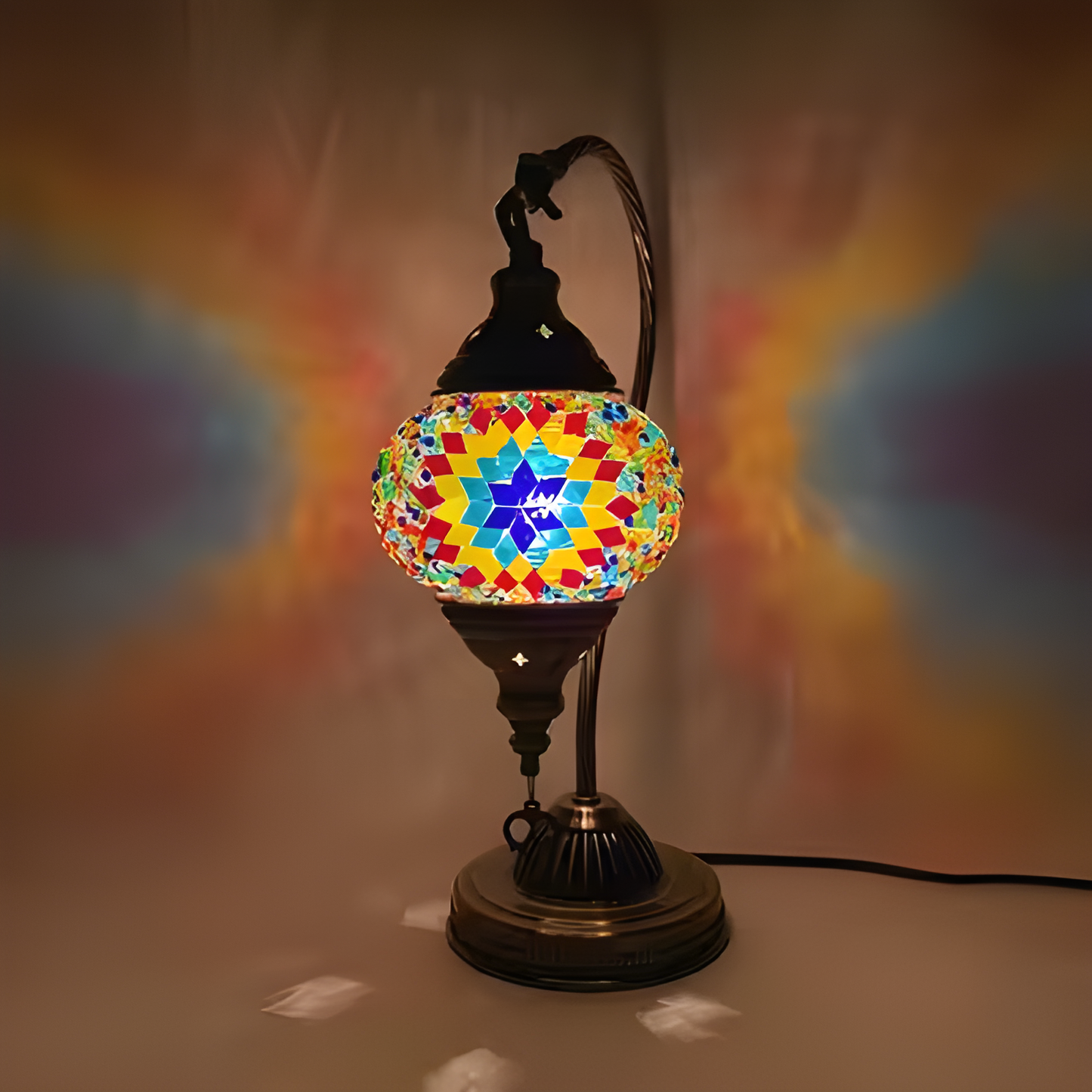 DIY Turkish Mosaic Swan Neck Table Lamp Home Kit - 4 Kits