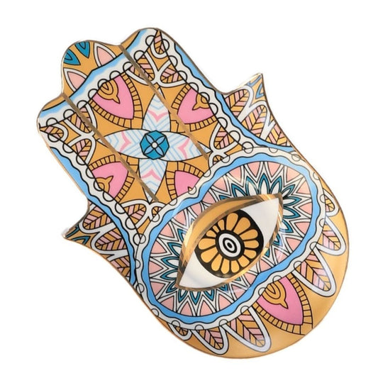 Evil Eye-Good Looking Eye Dish-Yellow - 2pcs