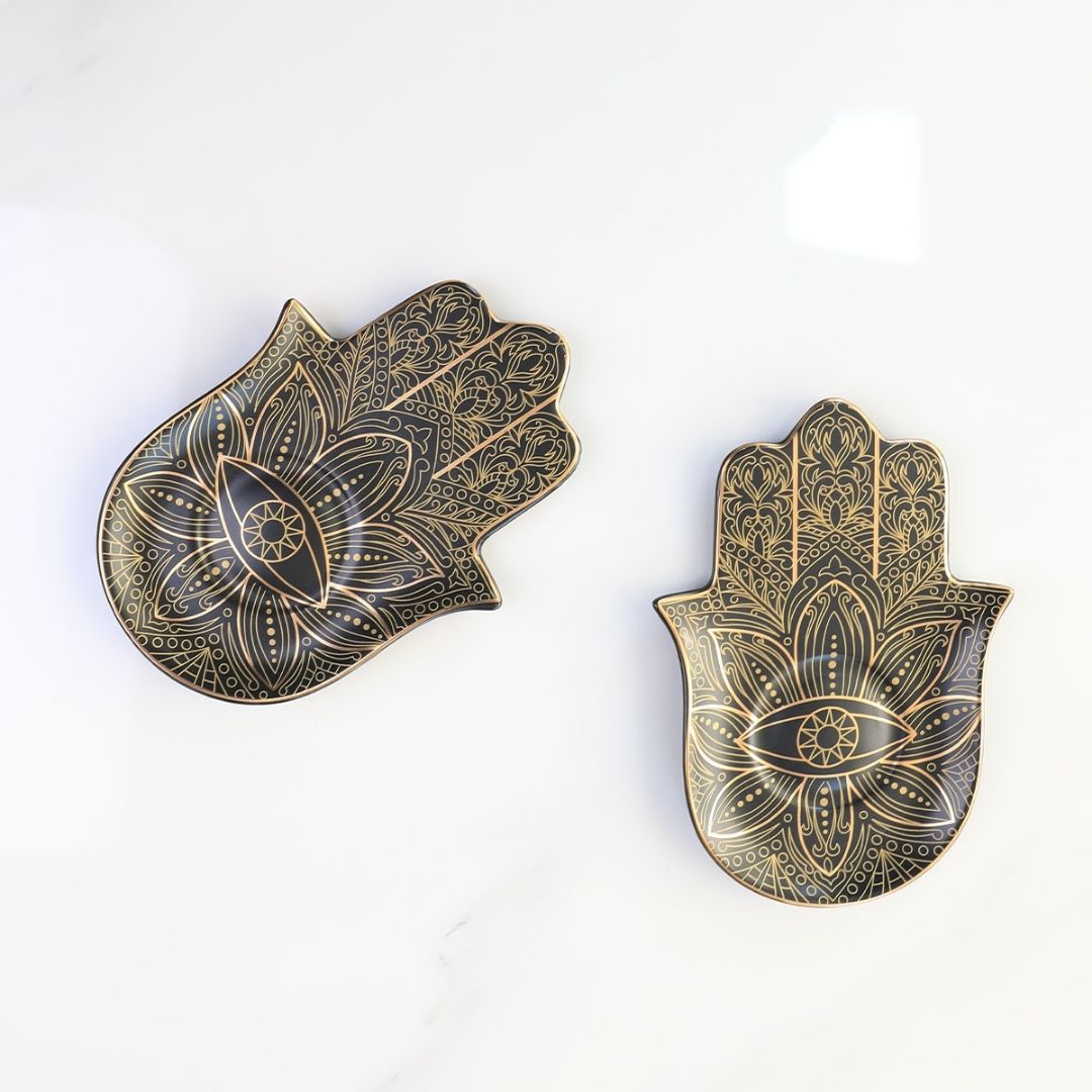 Evil Eye-Good Looking Eye Dish-Yellow - 2pcs