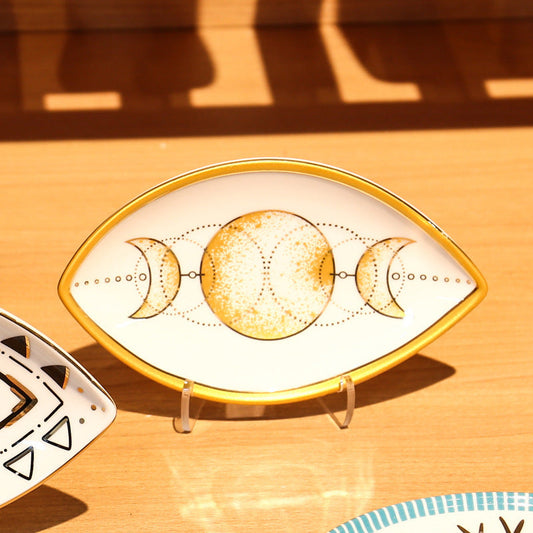 Eye Shaped Protection Trinket Dish - Crescent - 2pcs