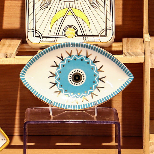 Eye Shaped Protection Trinket Dish - Blue - 2pcs