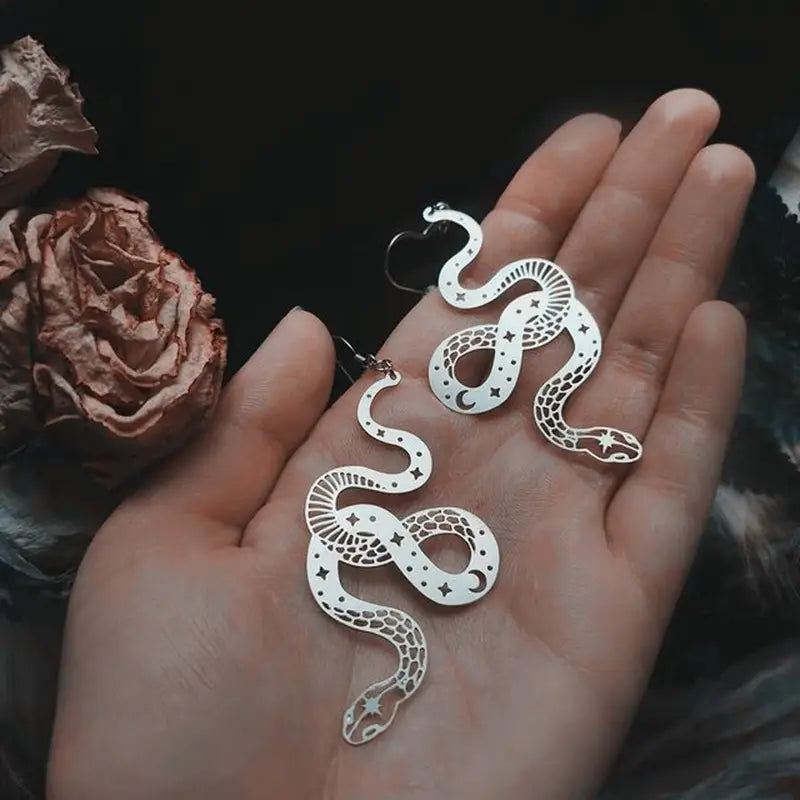 Snake Slithering Earrings - 12 Pairs
