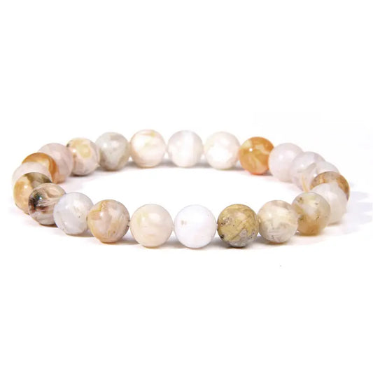 Bamboo Leaf Agate Bracelet- 12 Pcs