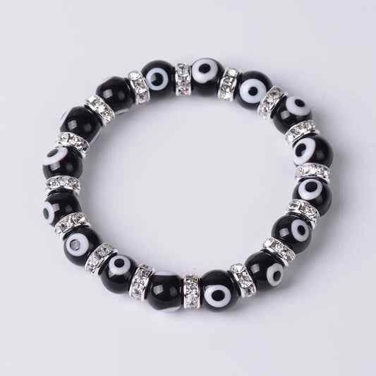 Evil Eye Bracelet - Black - 12 pcs