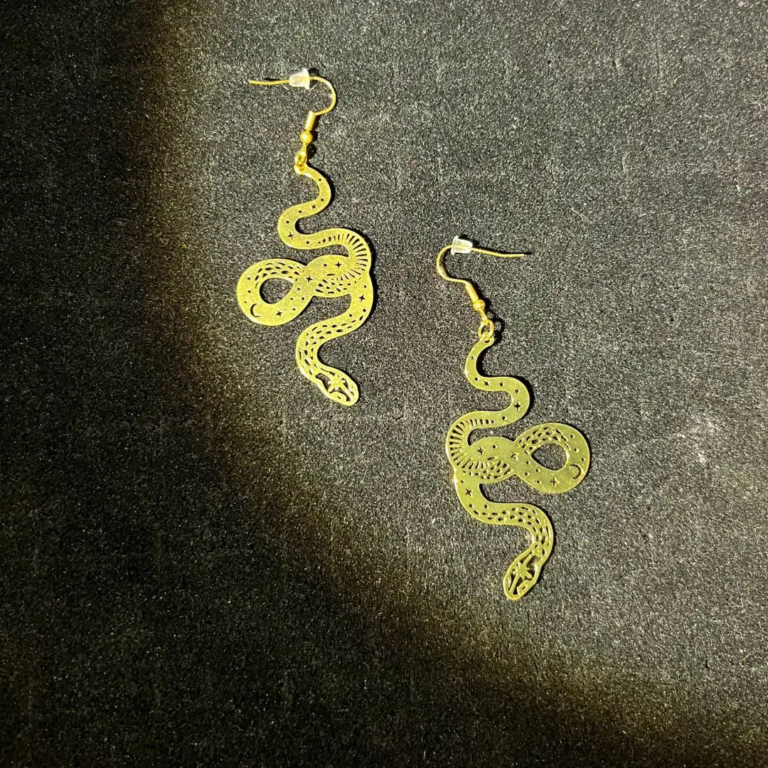 Snake Slithering Earrings - 12 Pairs