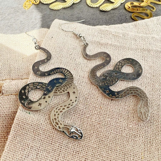 Celestial Snake Earrings - Assortment 12 Pairs