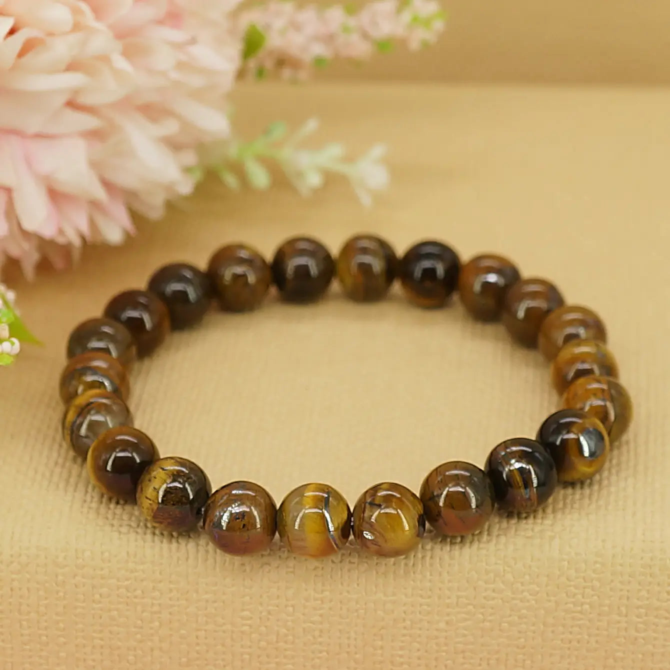 Gemstone Tiger's Eye Bracelet - 12 Pcs