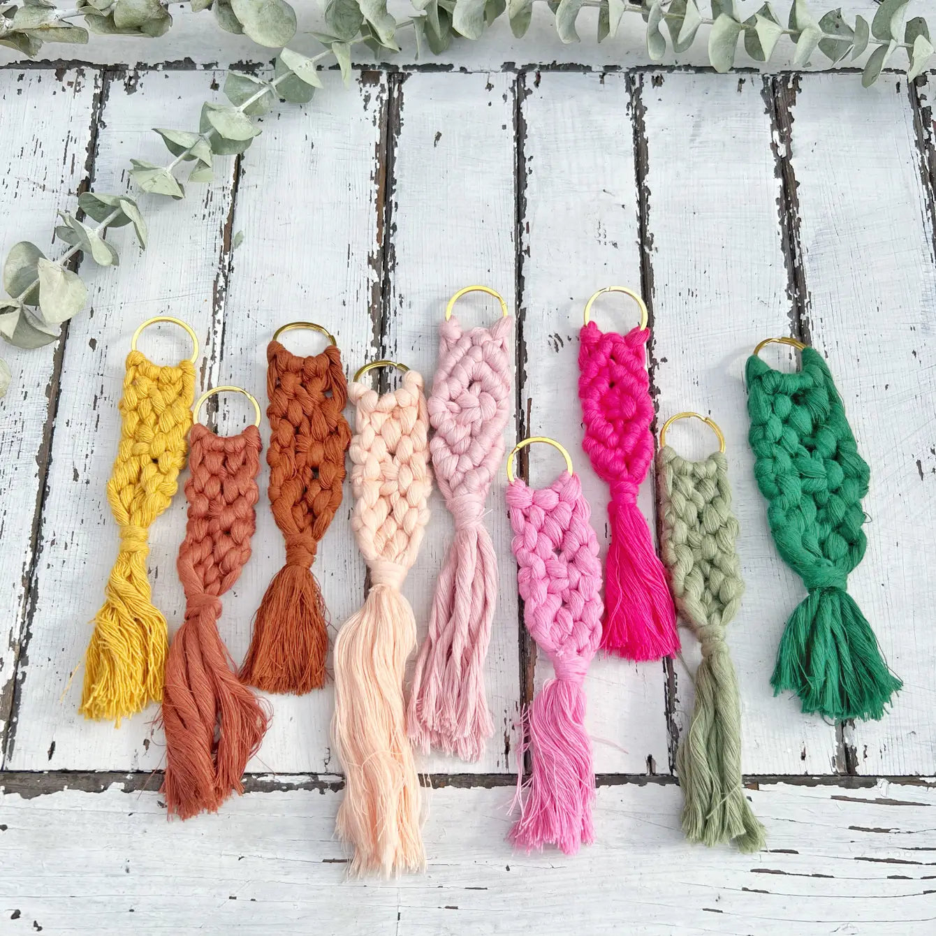 Fishtail Macrame Keychain - Assortment 24 Pcs