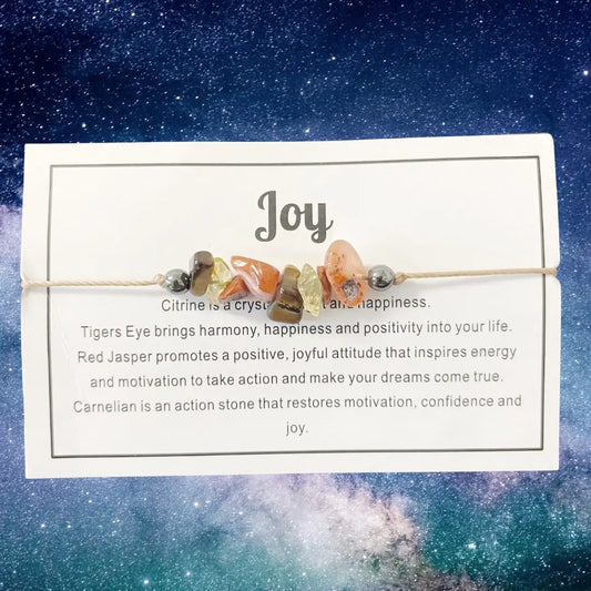 Energy Mantra Bracelets - Joy - 6 Pcs