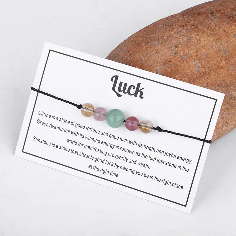 Energy Mantra Bracelets -Luck- 6 Pcs