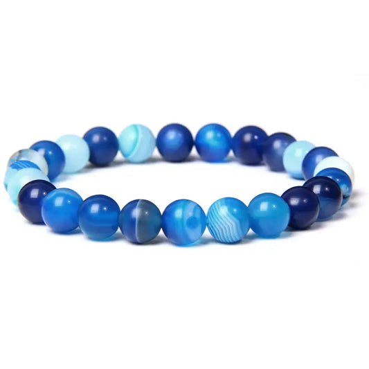 Blue Agate Bracelet- 12 Pcs