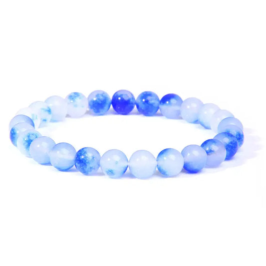 Blue Persian Jade Bracelet - 12 Pcs