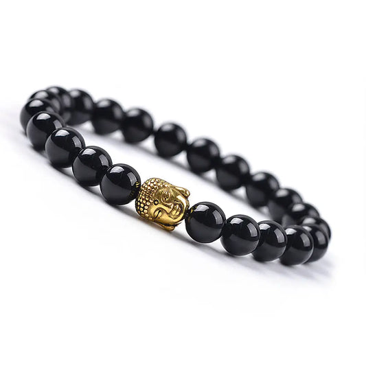Buddha Bracelet - Onyx - 12 pcs
