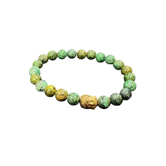 Buddha Bracelet - African Turquoise - 12pcs