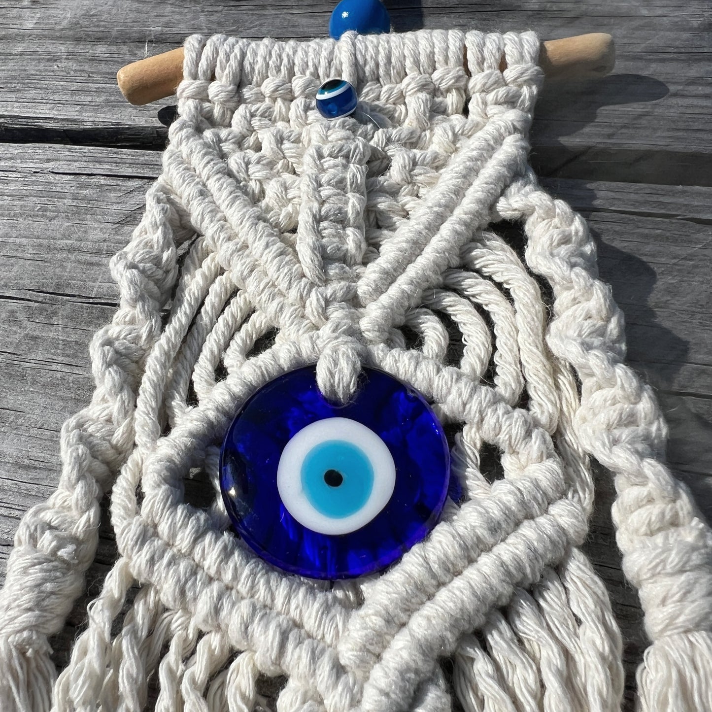 Macrame Handmade Evil Eye Wall Hanging - 4 Pcs