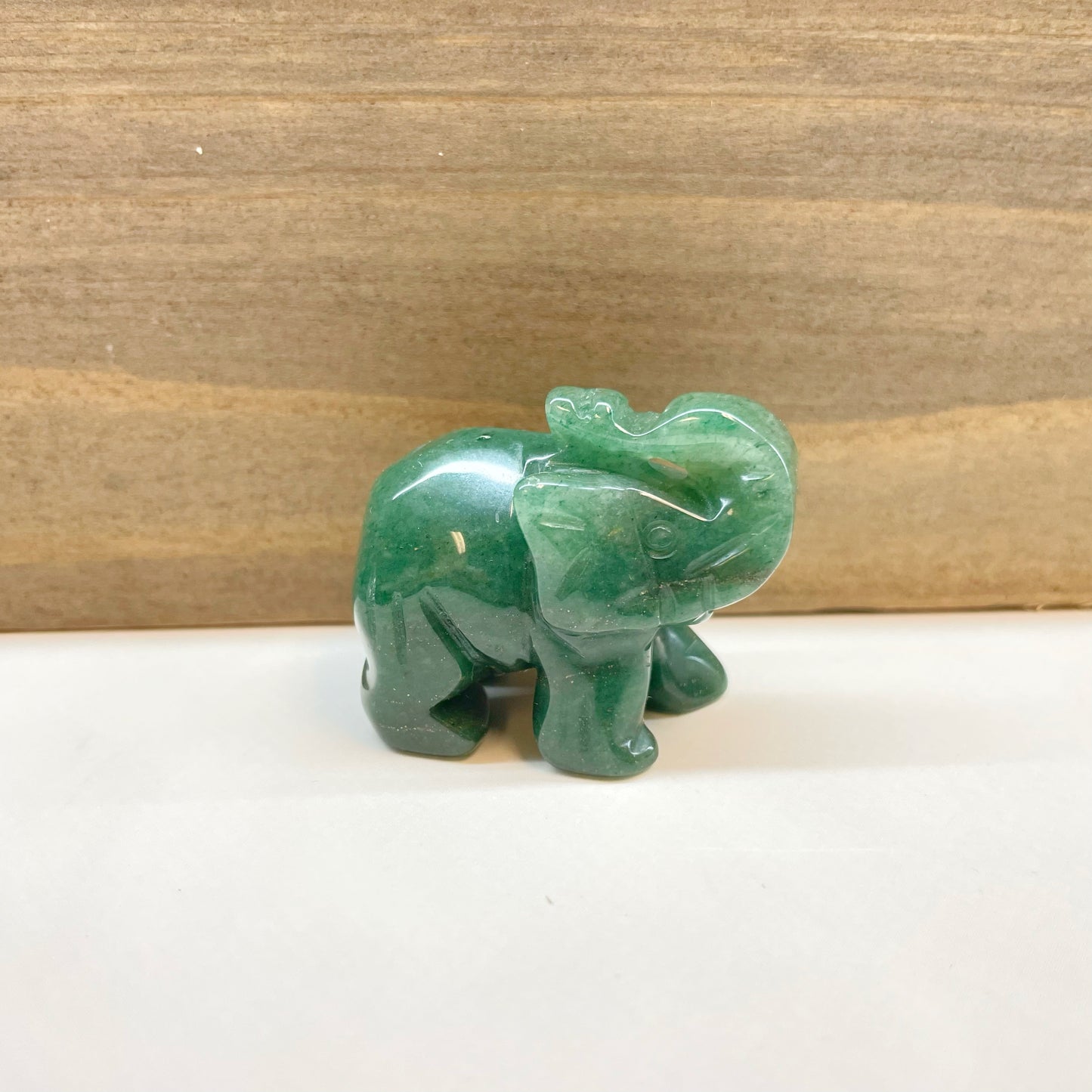 Gemstone Hand Carved Elephant Figurine - Assortment 12 Pcs