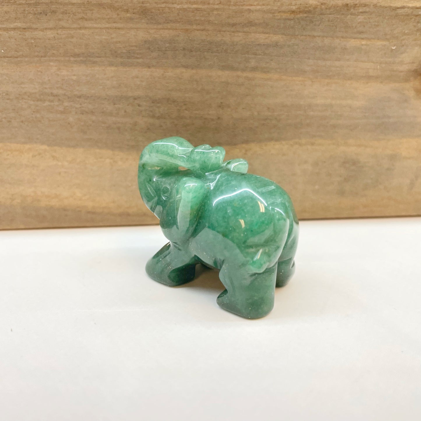 Gemstone Hand Carved Elephant Figurine - Assortment 12 Pcs