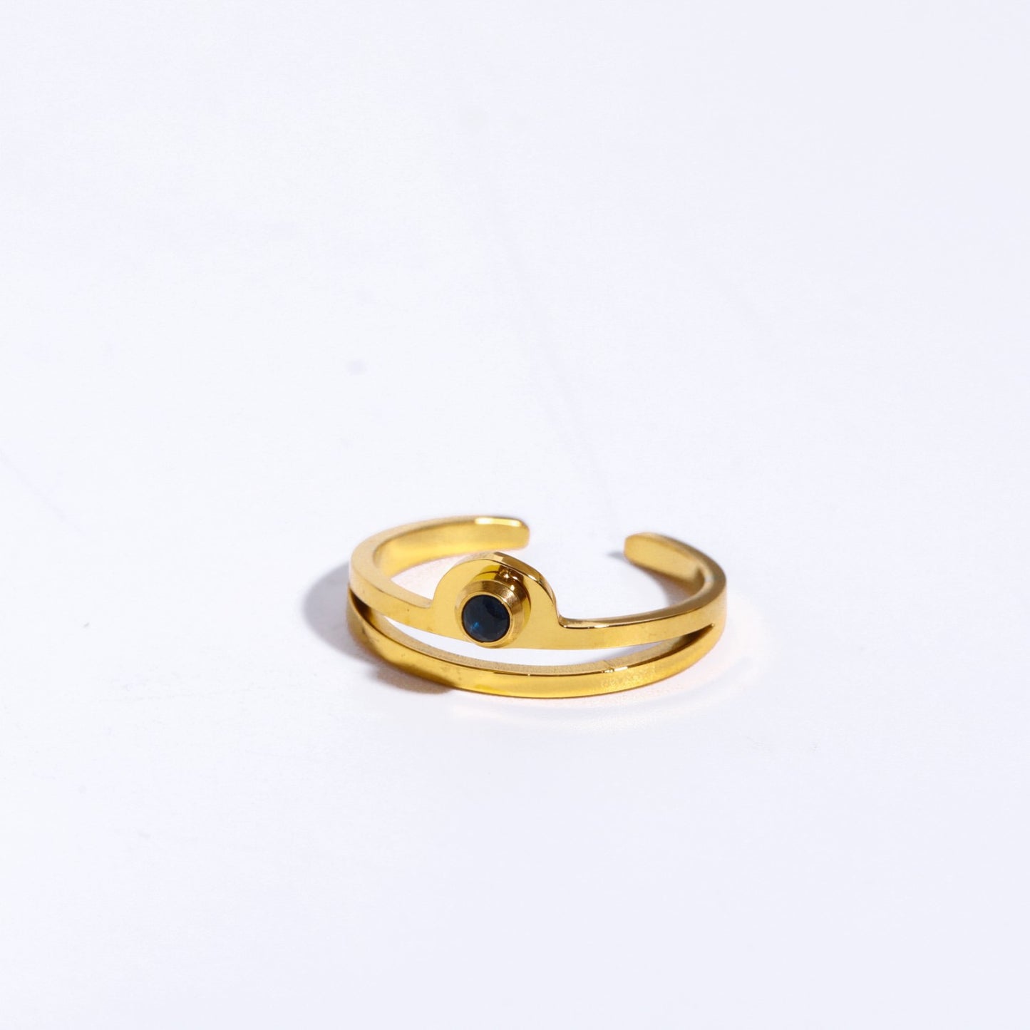 Birthstone Zodiac Open Ring - 12 Pcs