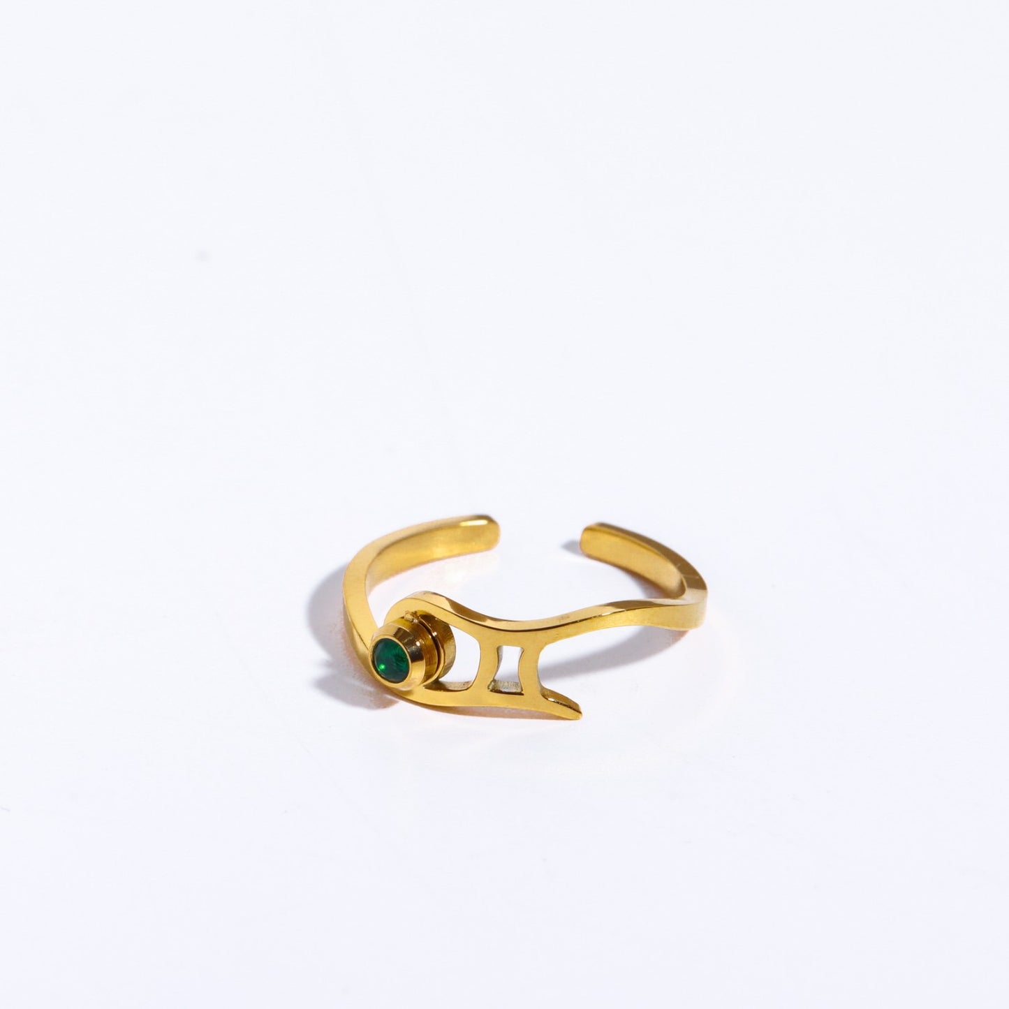 Birthstone Zodiac Open Ring - 12 Pcs