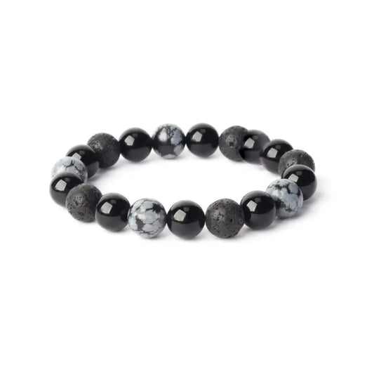 Black Power Bracelet - 12 Pcs