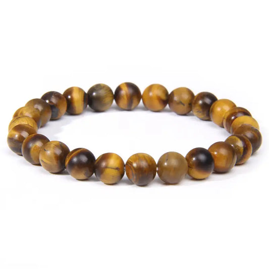 Frosted Tiger's Eye Bracelet - 12 Pcs