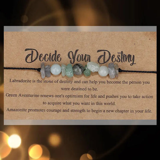 Motto Bracelets-Decide Your Destiny-6 Pcs